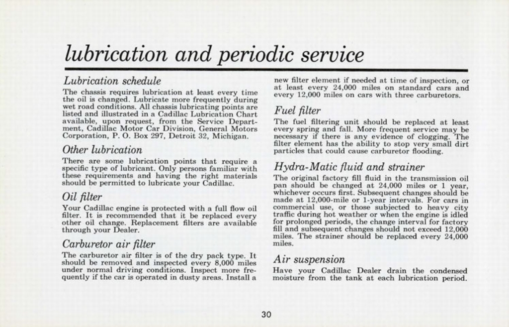 1960 Cadillac Owners Manual Page 4